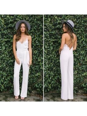 Rime Arodaky Flamengo Ivory Jumpsuit